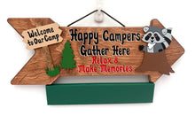 Load image into Gallery viewer, Happy Camping Arrow Signs
