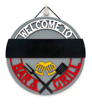 Load image into Gallery viewer, Bar &amp; Grill Circle Signs
