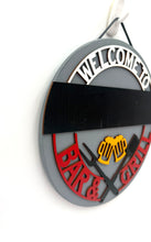 Load image into Gallery viewer, Bar &amp; Grill Circle Signs
