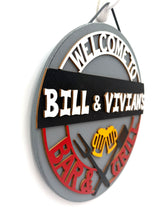 Load image into Gallery viewer, Bar &amp; Grill Circle Signs
