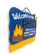 Load image into Gallery viewer, Fire's Hot Beer's Cold Camping Signs
