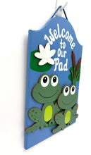 Load image into Gallery viewer, Welcome to Our Pad Frogs Signs
