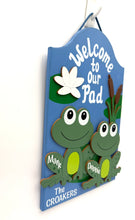 Load image into Gallery viewer, Welcome to Our Pad Frogs Signs
