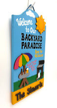 Load image into Gallery viewer, Backyard Paradise Signs
