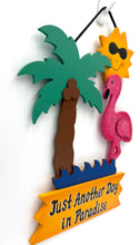Load image into Gallery viewer, Flamingo Palm Tree Signs

