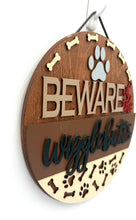 Load image into Gallery viewer, Beware Wigglebutts Dog Signs
