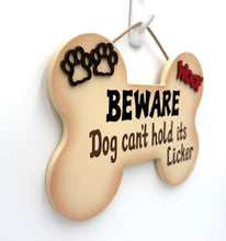 Load image into Gallery viewer, Beware Dog Bone Signs
