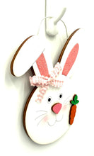Load image into Gallery viewer, Bunny w/ Face Ornament Easter Signs
