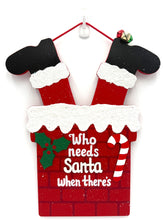 Load image into Gallery viewer, Santa Chimney Christmas Signs
