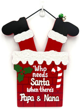 Load image into Gallery viewer, Santa Chimney Christmas Signs
